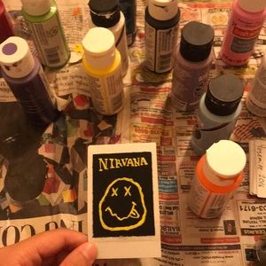 painted , customized polaroids